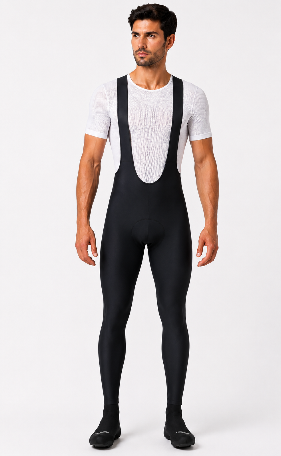 Ciclismo HOMBRE Bib Largo Negro con tirantes