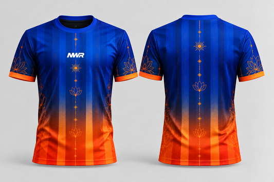 T-Shirt REF: Mandala Azul- Naranja