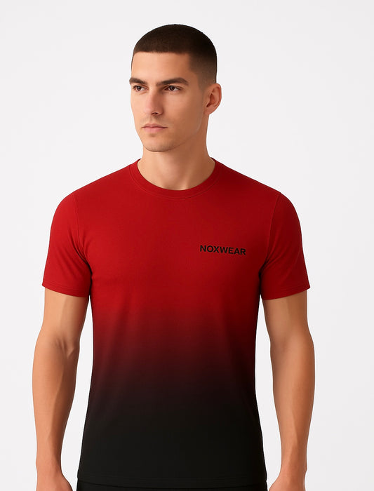 Tshirt - Dryfit Ref: Degrade BLACK-RED