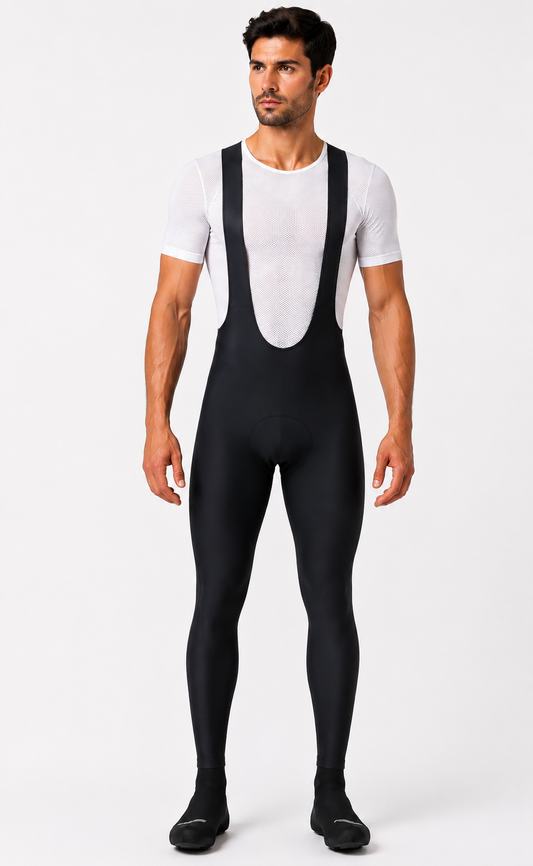 Ciclismo HOMBRE Bib Largo Negro con tirantes