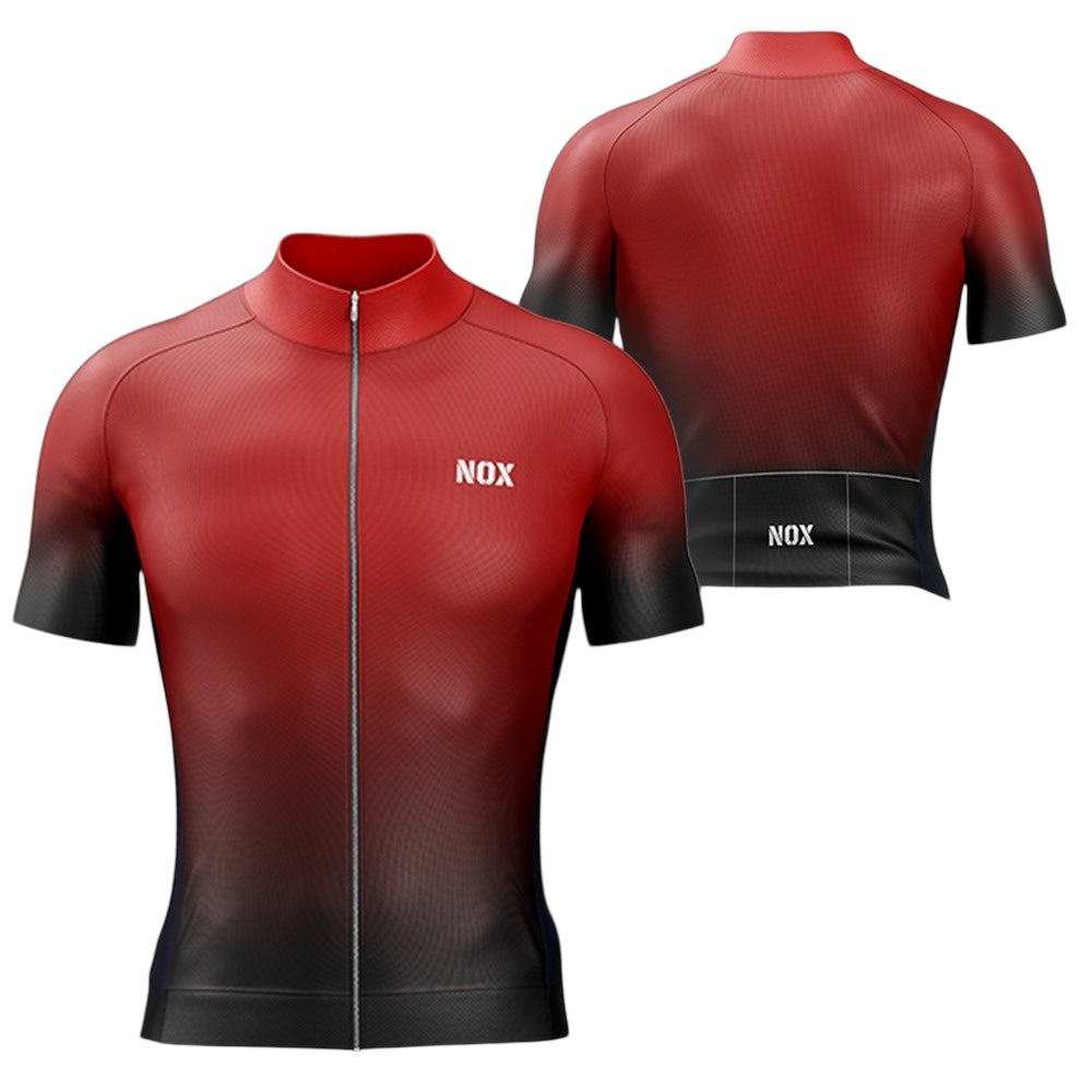 - Christmas 🎄 Days off Camiseta Ciclismo Manga corta REF. Degrade Black - RED